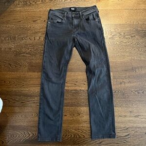 PAIGE Women's Black Straight Leg Jeans Size 28 Federal Black denim Jeans